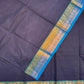 NavyBlue with double border chettinadu saree