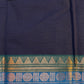 NavyBlue with double border chettinadu saree