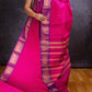 Pink Copper Border Chettinadu Cotton Saree