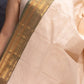 Offwhite and Green Chettinadu Cotton Saree