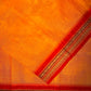 Orange with red chettinadu Saree