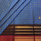 Blue Checked Double Border Chettinadu Saree