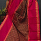 Brown and Pink Vanasingaram Cotton Saree